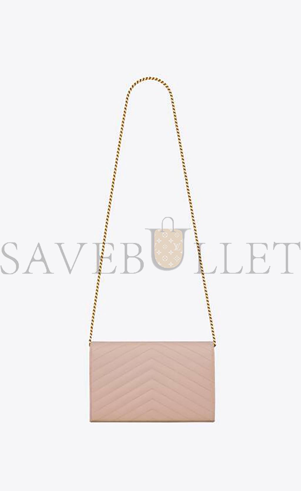 Y*L cassandre matelassÉ chain wallet in grain de poudre embossed leather 377828bow016920 (22.5*14*4cm)