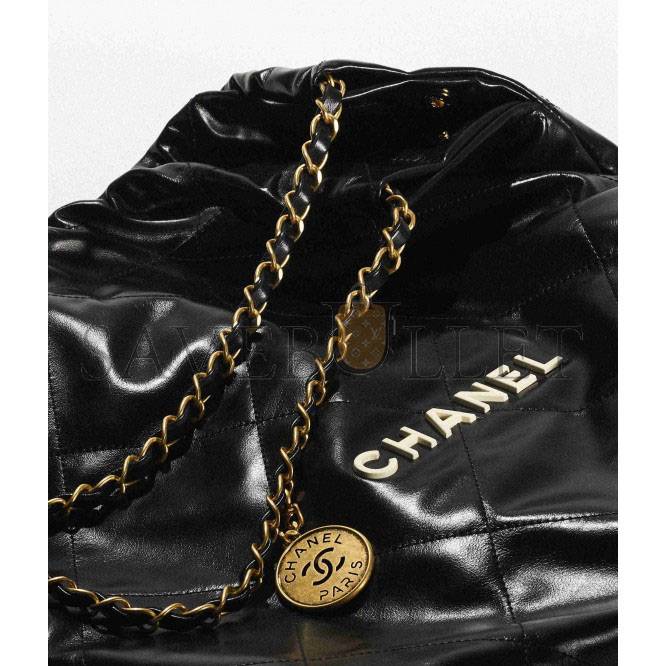 Ch*el 22 handbag silver hardware as3261 b08038 94305 (42*39*8cm)