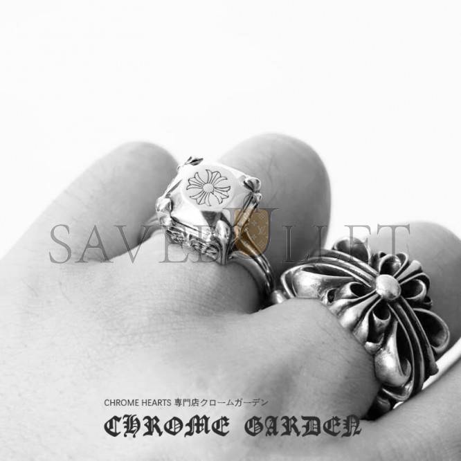 Ch**me He**ts butterfly cross cocktail ring