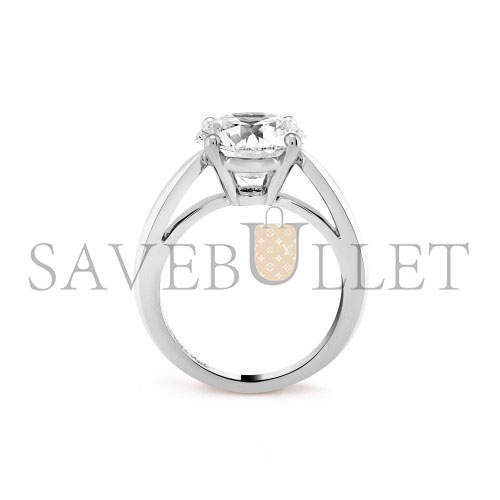 V*N CL*F arpels bonheur solitaire 4.02 ct evvs1 - platinum  vcarp12l00