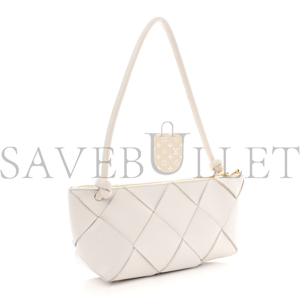 bo*te*ga Ve*ne*ta nappa maxi intreccio exploded shoulder bag chalk (21*12*8cm)