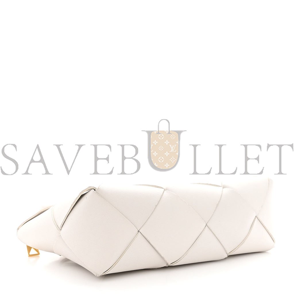 bo*te*ga Ve*ne*ta nappa maxi intreccio exploded shoulder bag chalk (21*12*8cm)