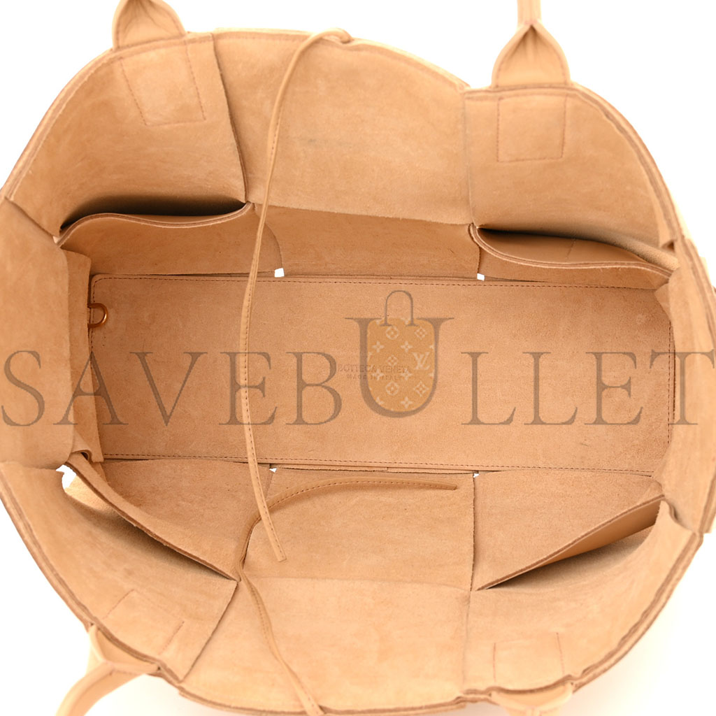 bo*te*ga Ve*ne*ta nappa maxi intrecciato medium arco tote almond (37*23*13cm)
