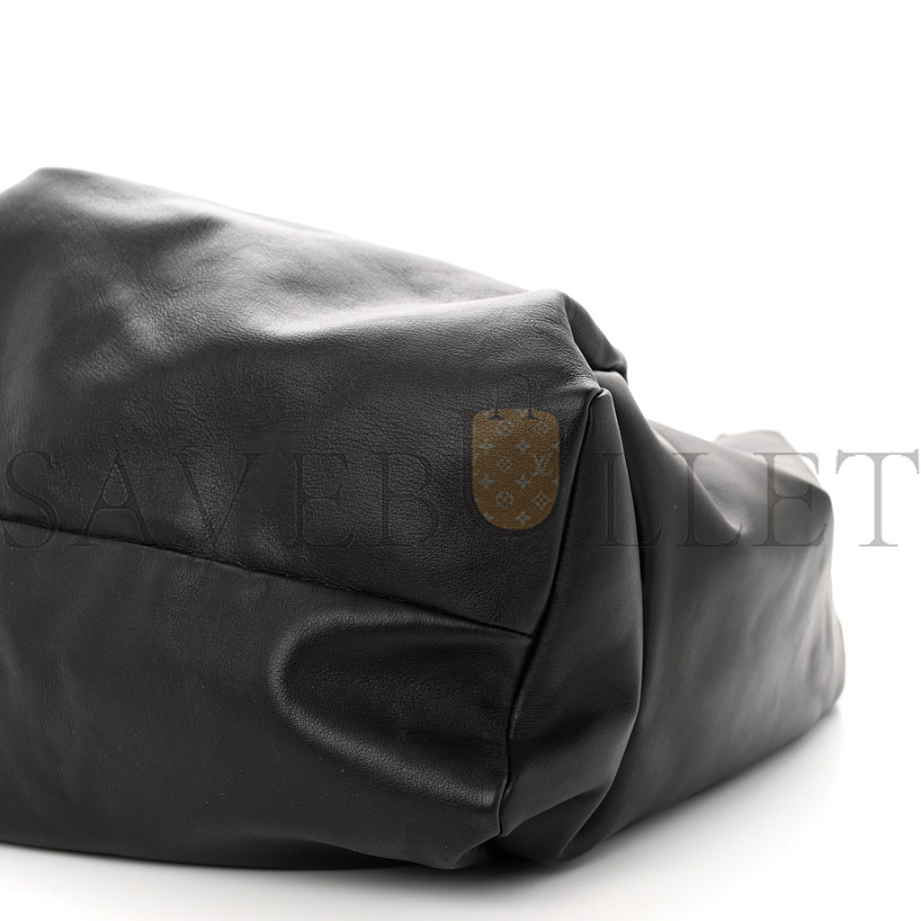 bo*te*ga Ve*ne*ta smooth butter calfskin large the shoulder pouch black (52*30*14cm)