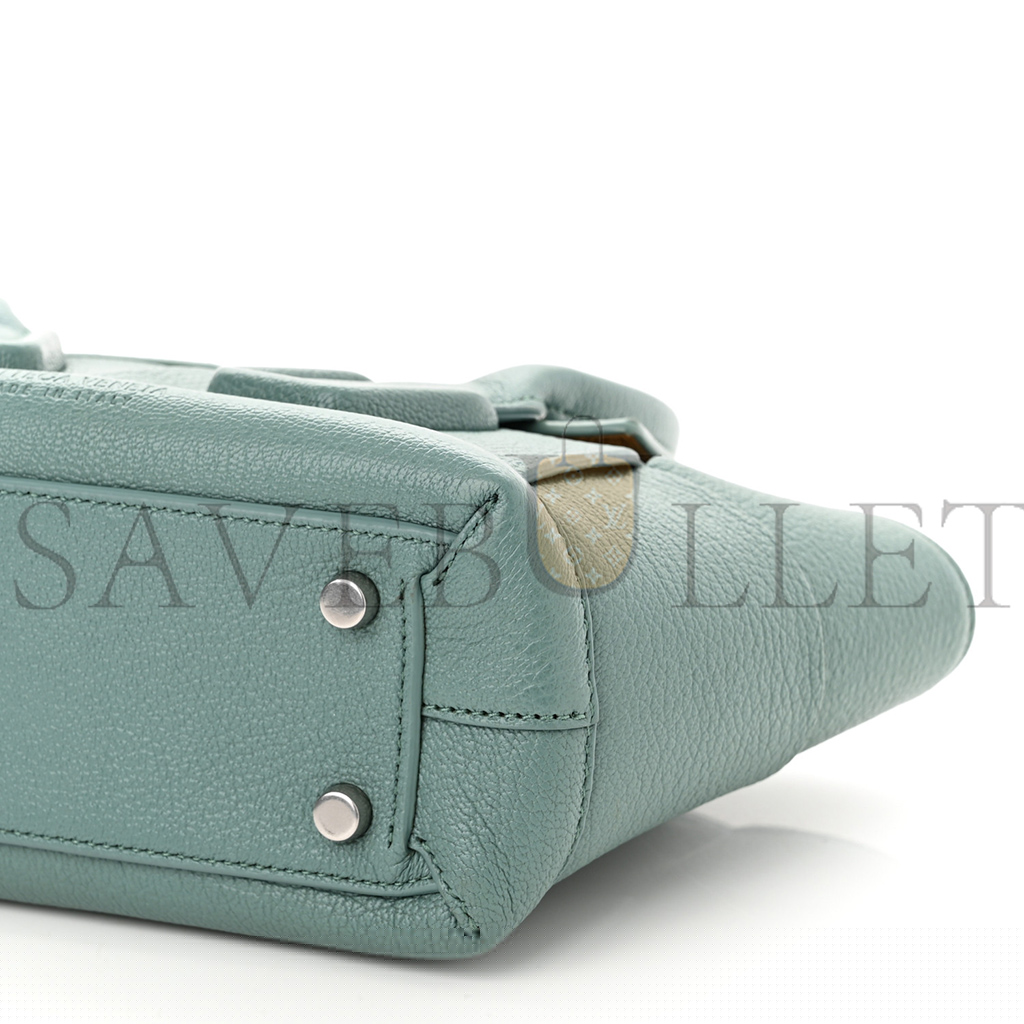 bo*te*ga Ve*ne*ta grained calfskin maxi intrecciato arco 33 blue (22*22*9cm)