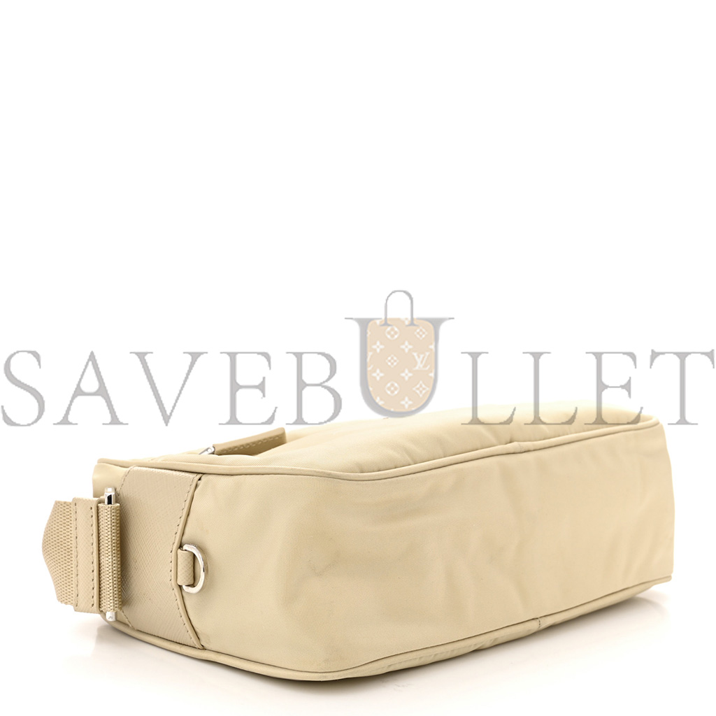 Pra*a nylon re-edition shoulder bag deserto (23*15*6cm)