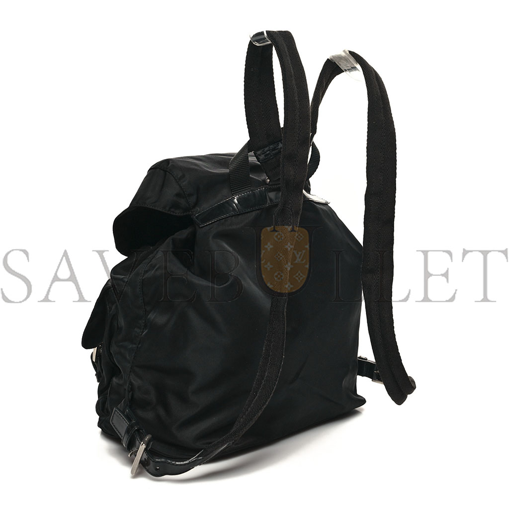 Pra*a nylon vela medium backpack black (33*29*15cm)