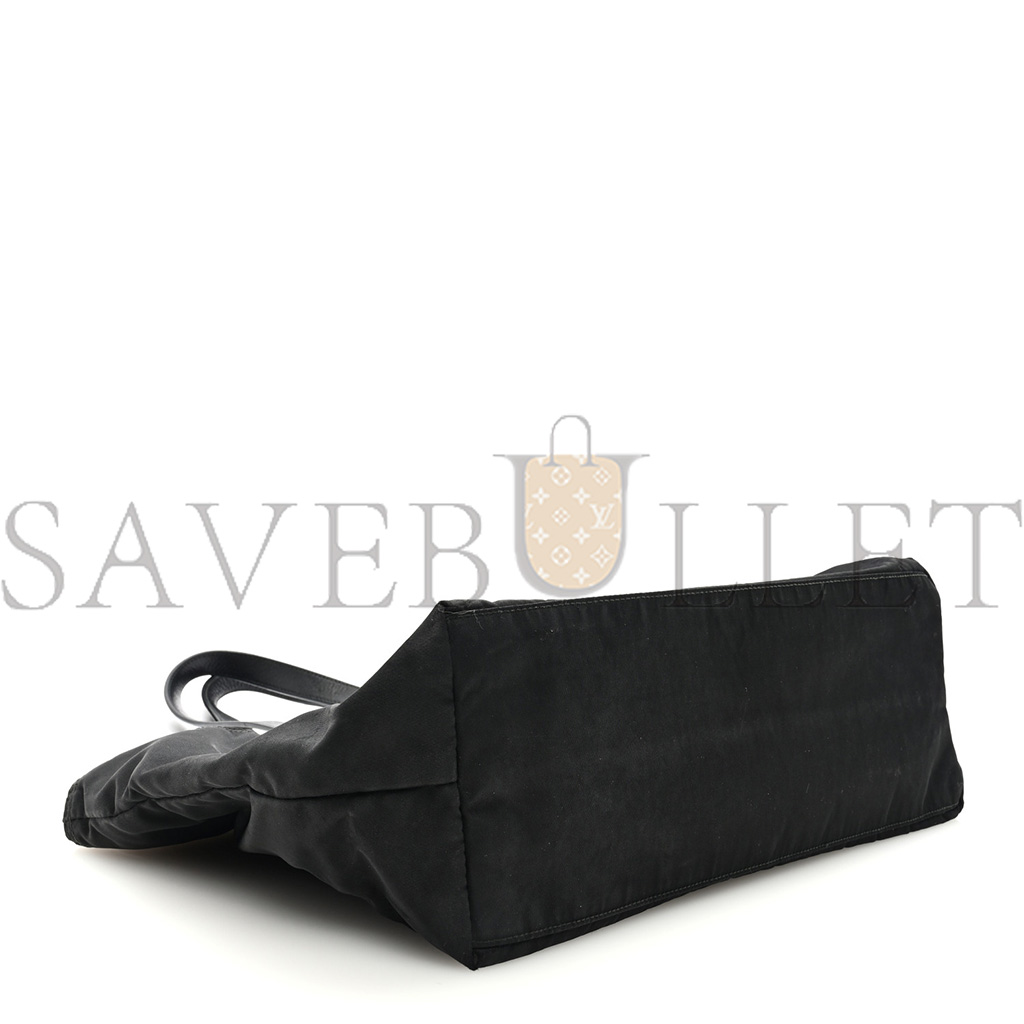 Pra*a tessuto nylon tote black (33*28*9cm)