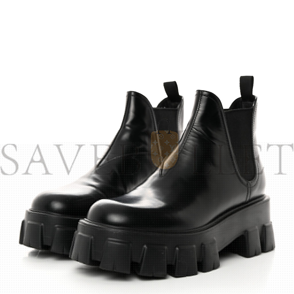 Pra*a spazzolato rois monolith chelsea 55mm ankle boots 39 black