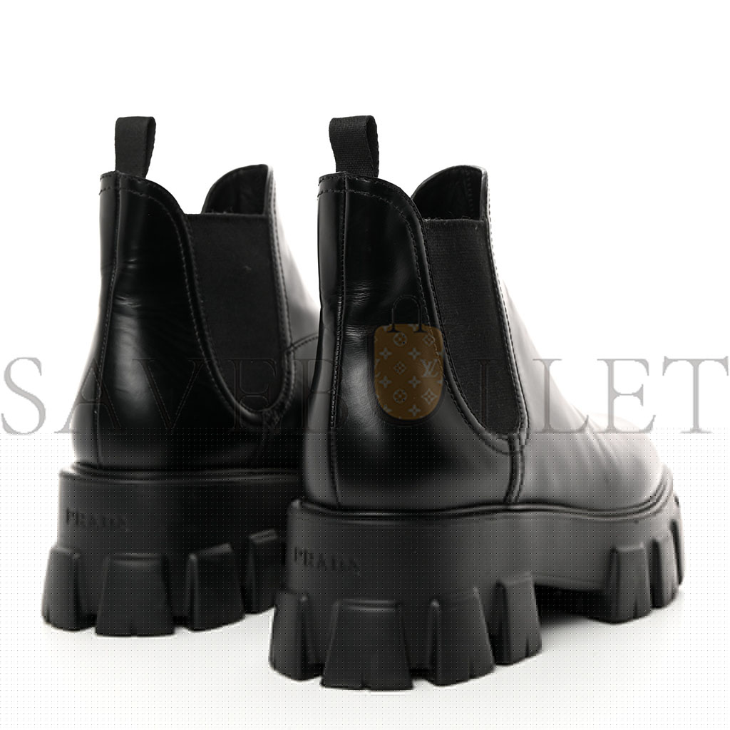 Pra*a spazzolato rois monolith chelsea 55mm ankle boots 39 black