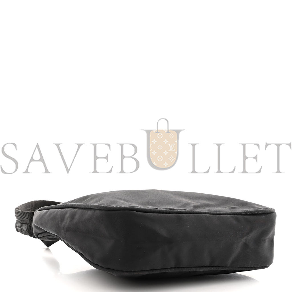 Pra*a tessuto nylon sport mini shoulder bag black (20*18*6cm)