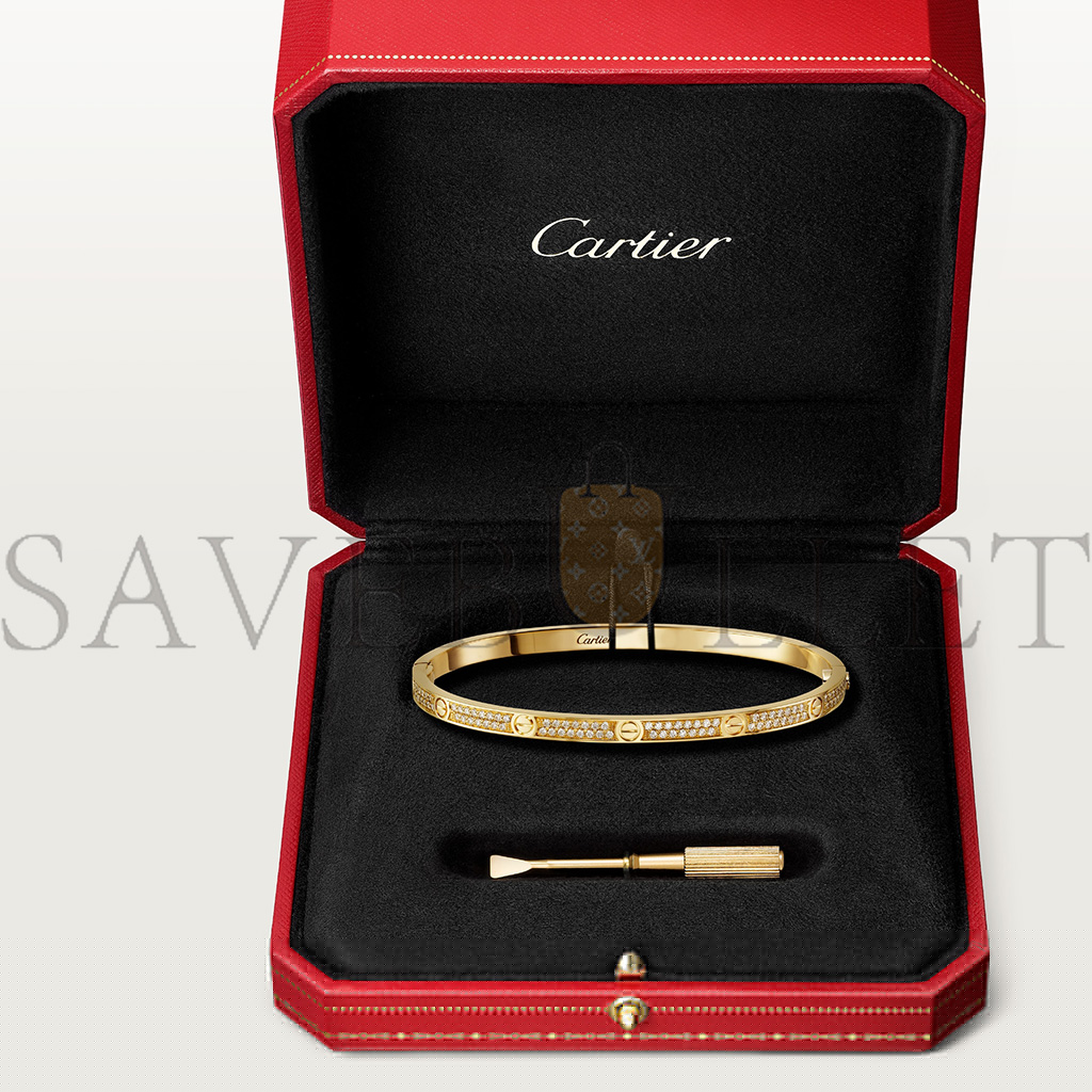 Ca*t*er  love bracelet, small model, paved n6710617