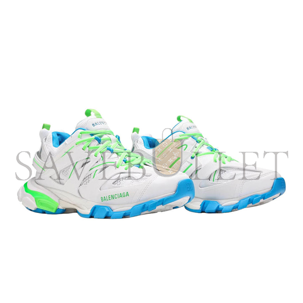 Ba*len*cia*ga track sneaker white green 542436w2bc30285