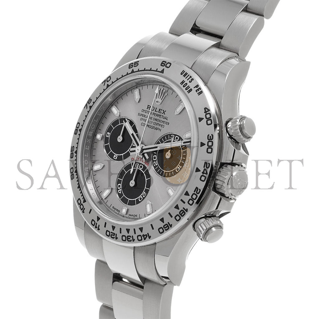 R*l*x daytona white gold silver index dial 40mm watch 116509