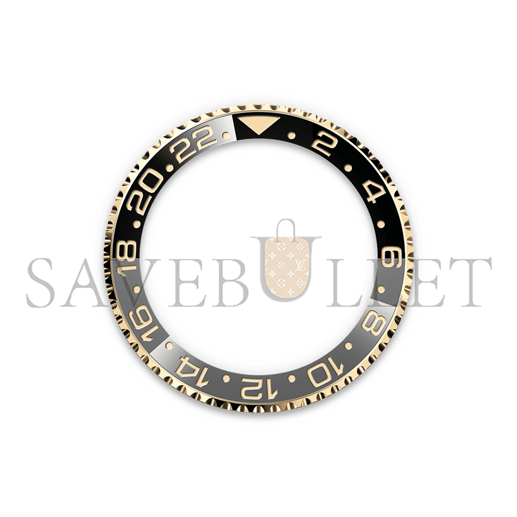 R*l*x gmt-master ii oyster, 40 mm, yellow gold watch 126718grnr