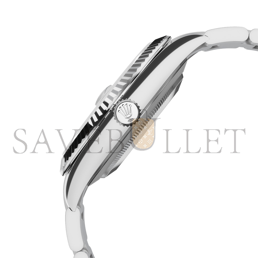 R*l*x datejust 41 oyster, 41 mm, oystersteel and white gold watch 126334-0027