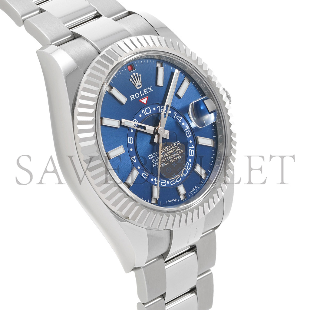 R*l*x sky-dweller series bright blue dial watch 326934