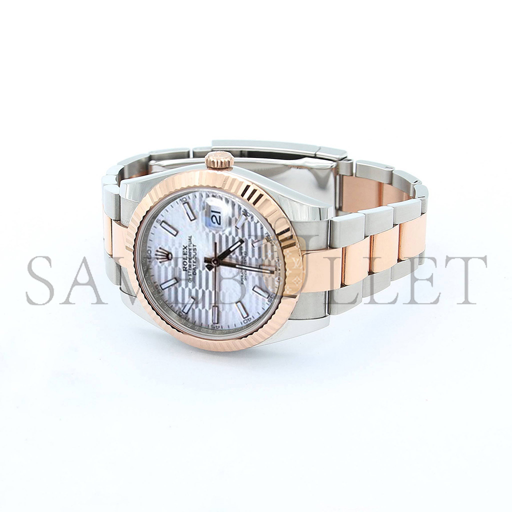 R*l*x datejust silver dial watch 126331-0018