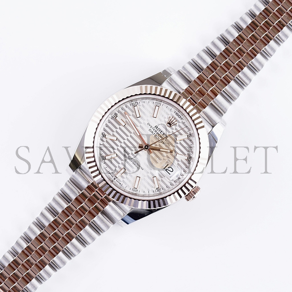 R*l*x datejust silver dial watch 126331-0018