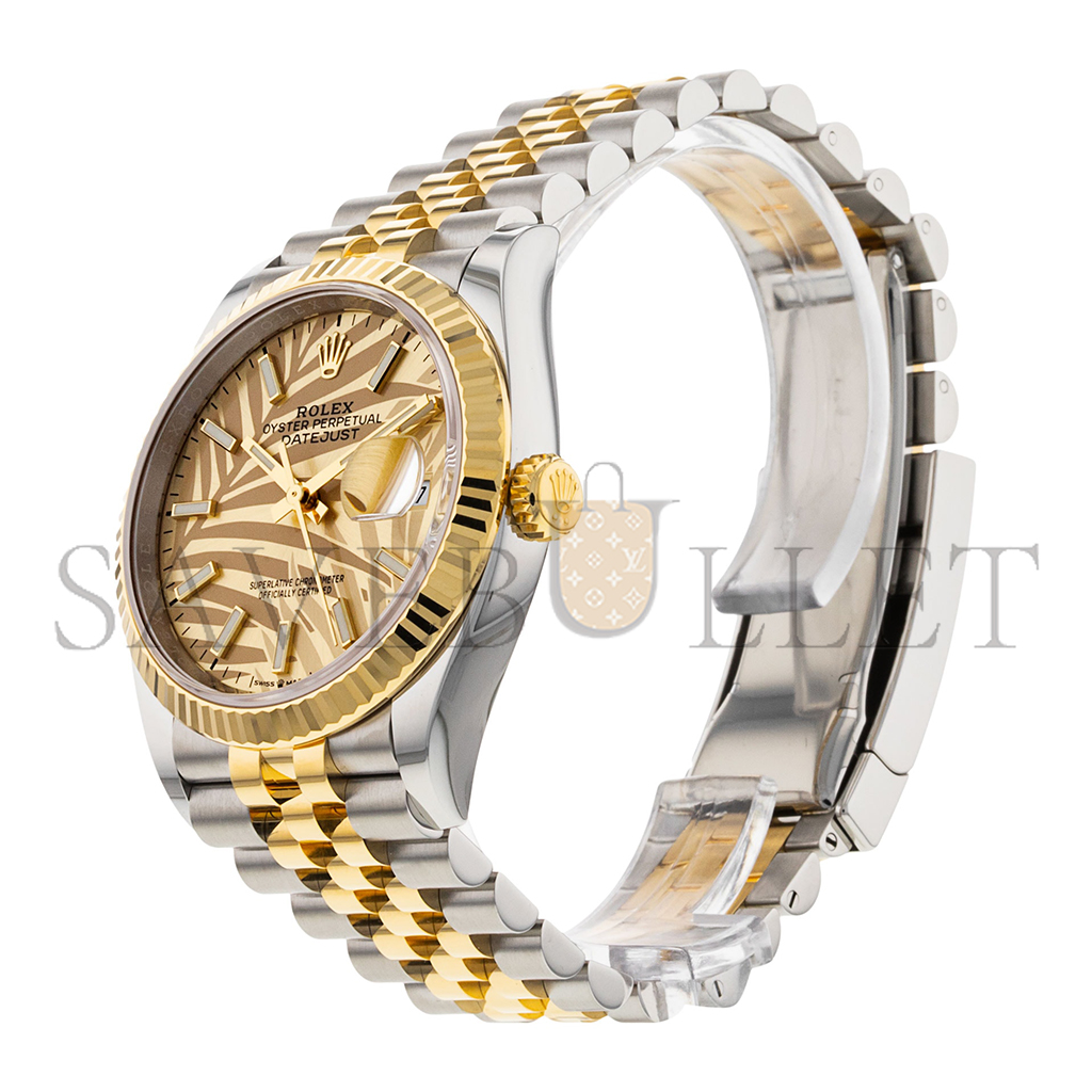 R*l*x datejust golden palm watch 126233