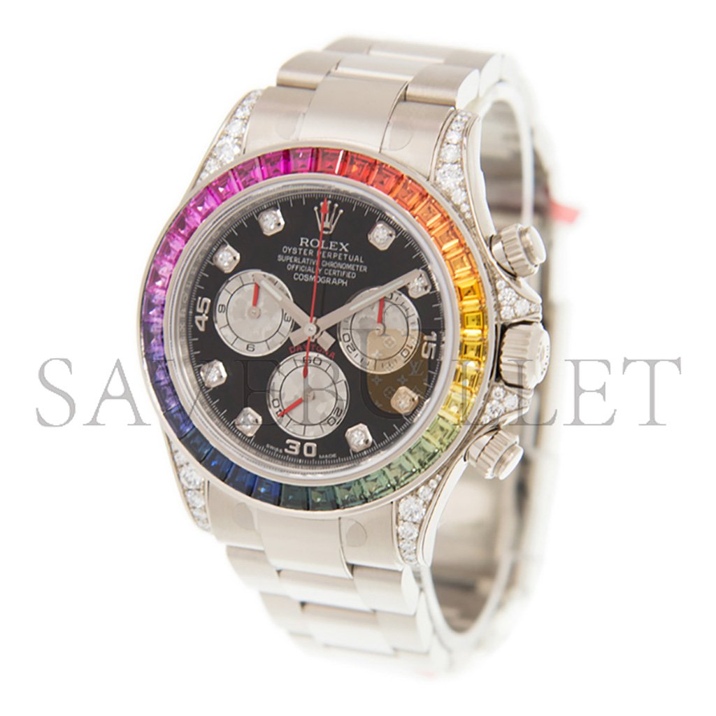 R*l*x daytona rainbow sapphire 18k white gold watch 116599rbow-0003