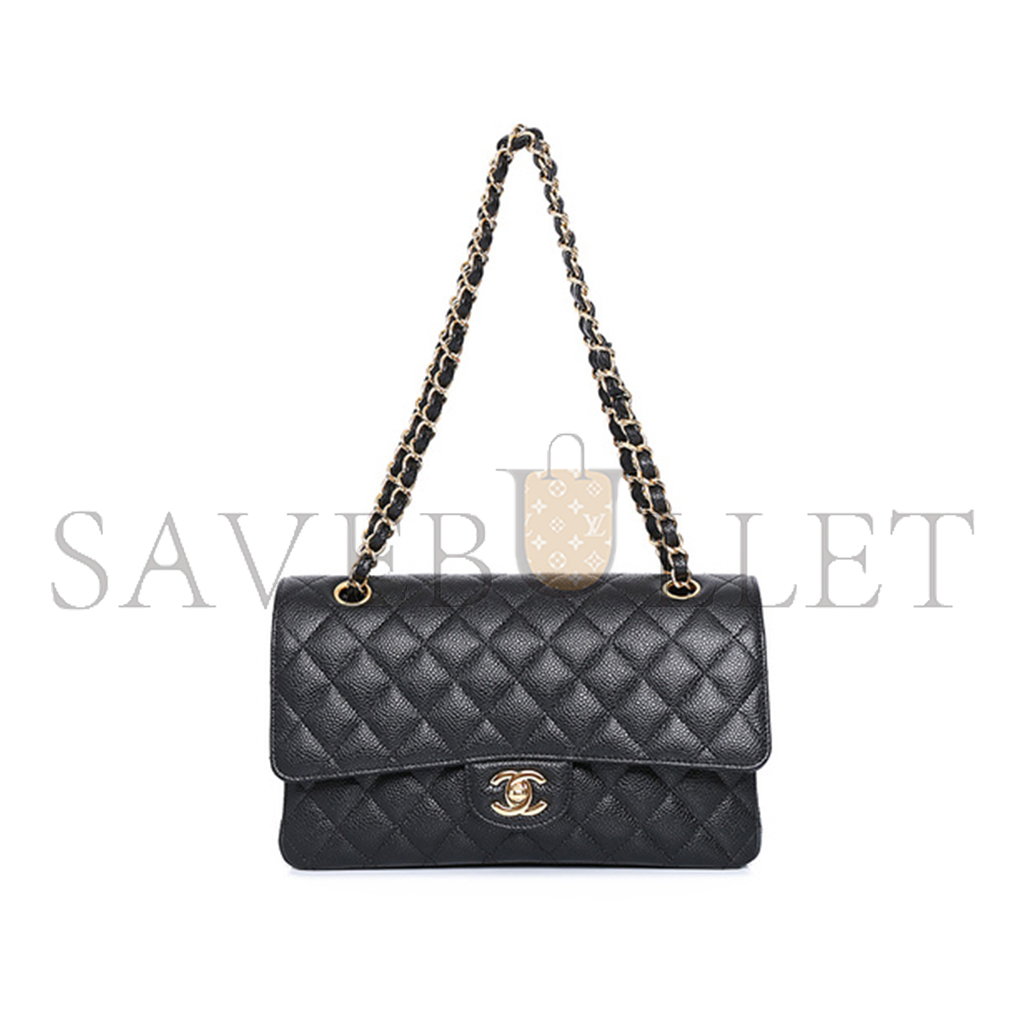 Ch*el master classic flap medium black caviar a01112  (25.5*15.5*6.5cm)
