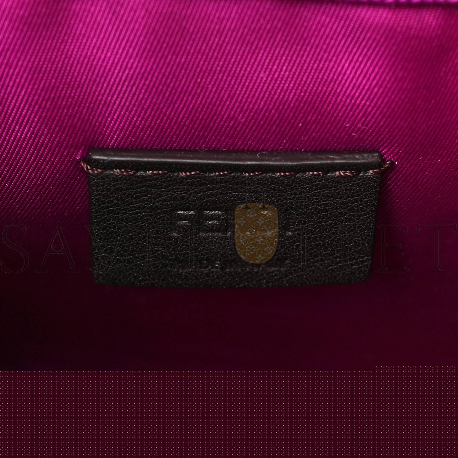 F**di technical fabric vitello ceylon plexiglass ff mini F**di sunshine shopper tote bouganville (18*13*6cm)