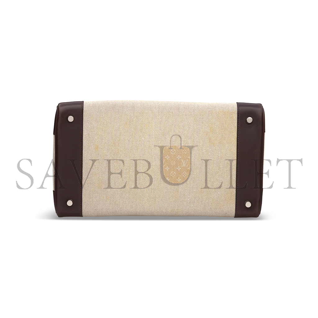 H**mes master birkin 35 ebony evercalf calfskin and canvas bag 8023220073 (35*24*18cm)