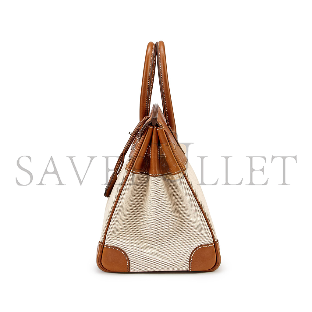 H**mes birkin 35 calico and golden brown leather bag 8023220073 (35*24*18cm)