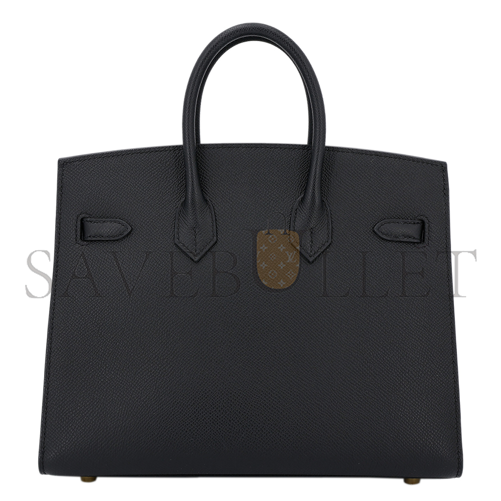 H**mes birkin 40 89 noir black epsom leather gold buckle bag 454077 (40*30*21cm)