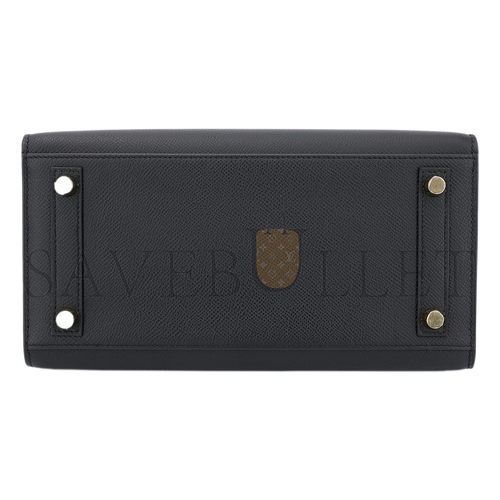 H**mes birkin 40 89 noir black epsom leather gold buckle bag 454077 (40*30*21cm)