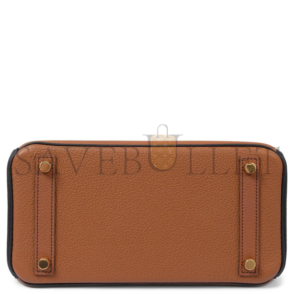 H**mes master birkin 25 camel gold gold buckle bag 3649 (25*20*13cm)