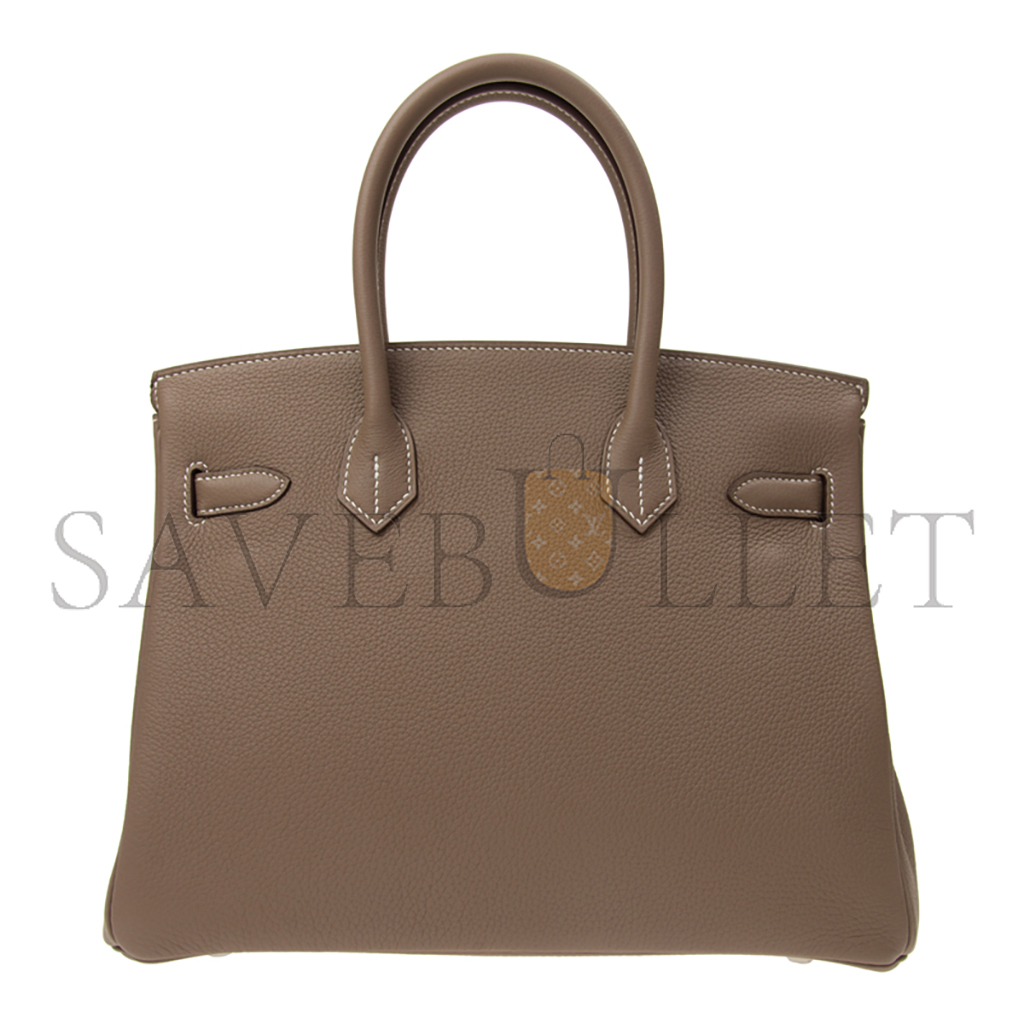 H**mes master birkin 30 elephant grey handbag bk3018tgss (30*23*15cm)