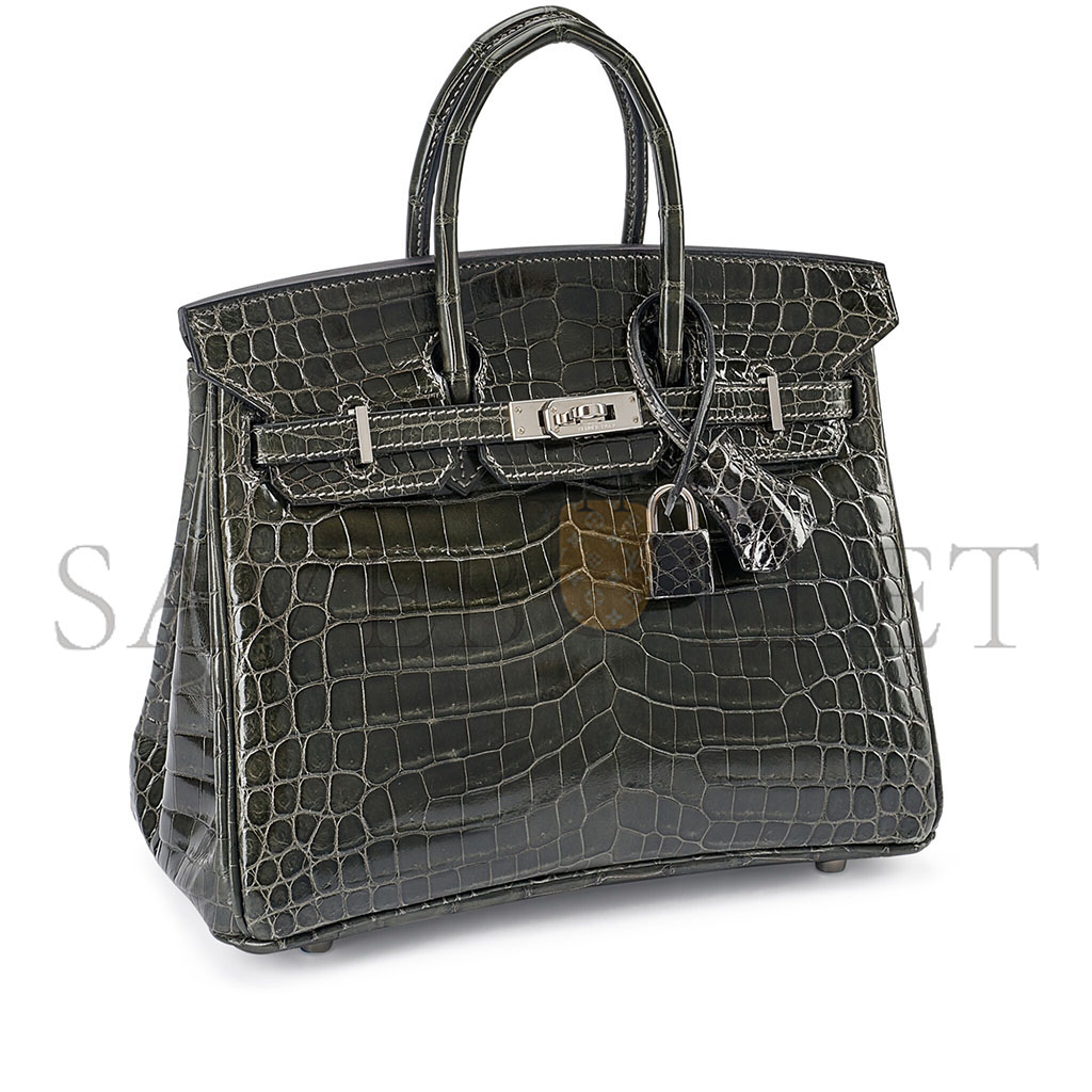 HERMÈS MASTER BIRKIN 35 CUMULONIMBUS GREY ALLIGATOR BAG BK3088SCROCOSSP (35*25*18cm)
