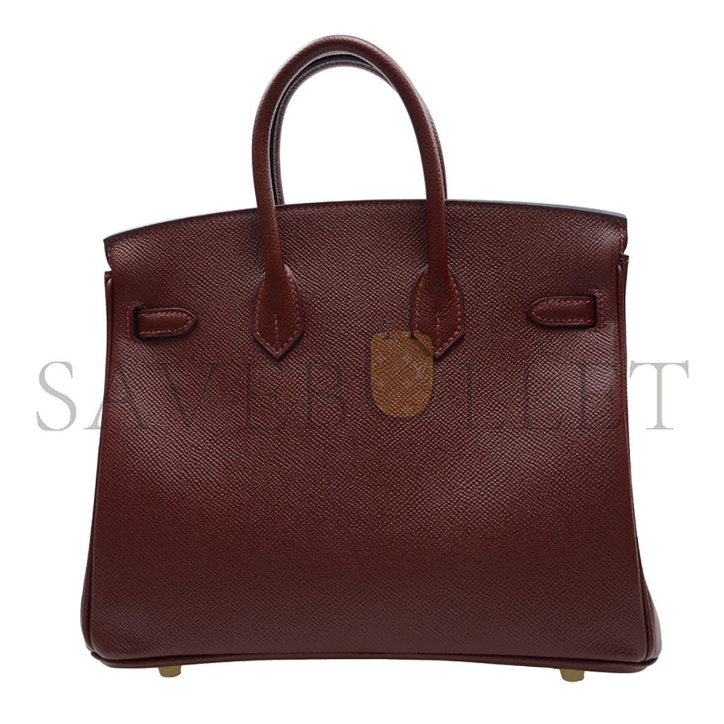 H**mes master birkin 25 togo leather burgundy gold buckle bag bk2555epgp (25*20*13cm)
