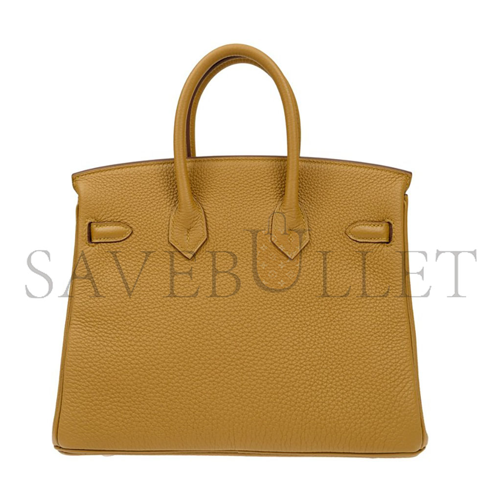 H**mes master birkin 25 togo leather milk tea color gold buckle handbag bk25aktgss (25*20*13cm)
