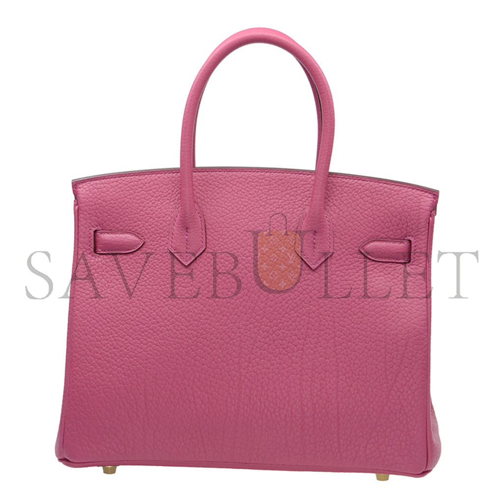 H**mes master birkin 25 togo leather pink bag bk25x9swcd (25*20*13cm)
