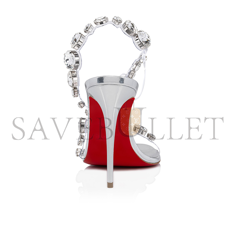 Ch**an louboutin rosalie jewel 100 mm sandals-tpu and laminated calf leather-crystal-women 1250147s338