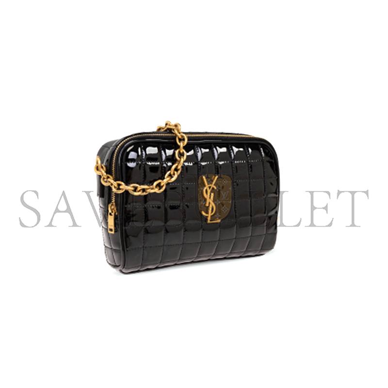 Y*L black cassandre quilted mini crossbody bag 7648092iu071000 (19.5*14*4cm)