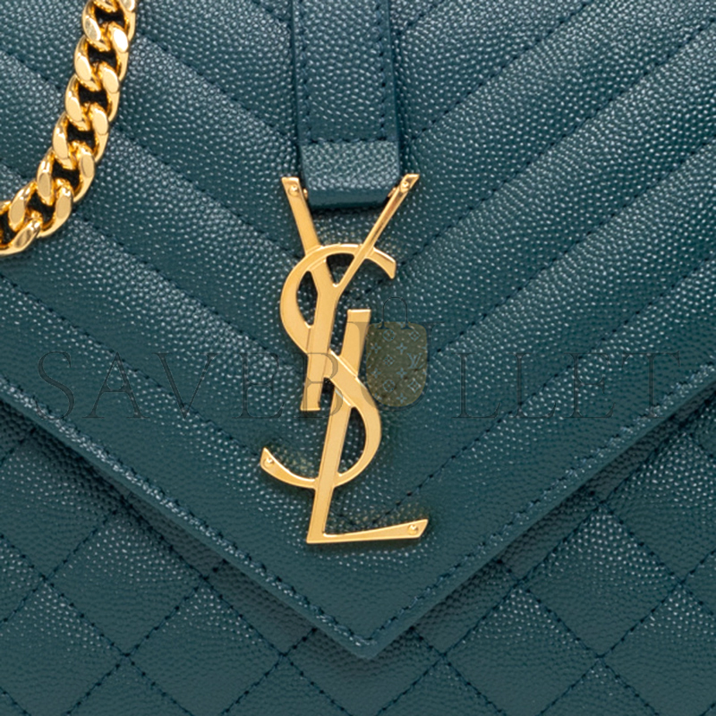 Y*L envelope medium shoulder bag green 600185bow914417 (24*17.5*6cm)