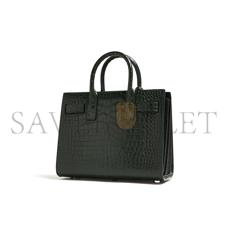 Y*L baby sac de jour croc embossed dark green 392035dnd1n3045 (22*18*10.5cm)