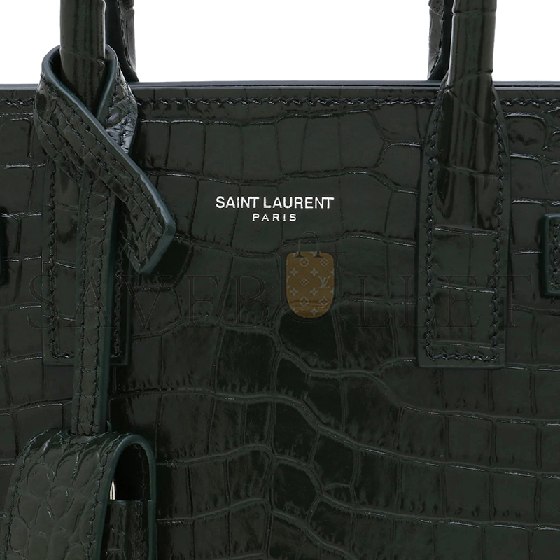 Y*L baby sac de jour croc embossed dark green 392035dnd1n3045 (22*18*10.5cm)