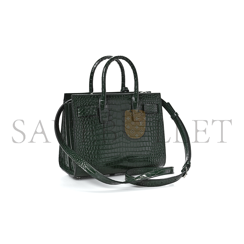 Y*L sac de jour croc embossed dark green 1256125 (26*20.5*12.5cm)
