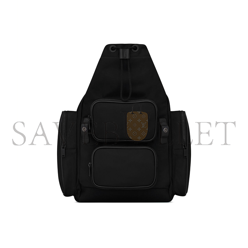 Y*L city multi-pocket backpack in econyl®, smooth leather and nylon 437110faacz1000 (42*34*22cm)