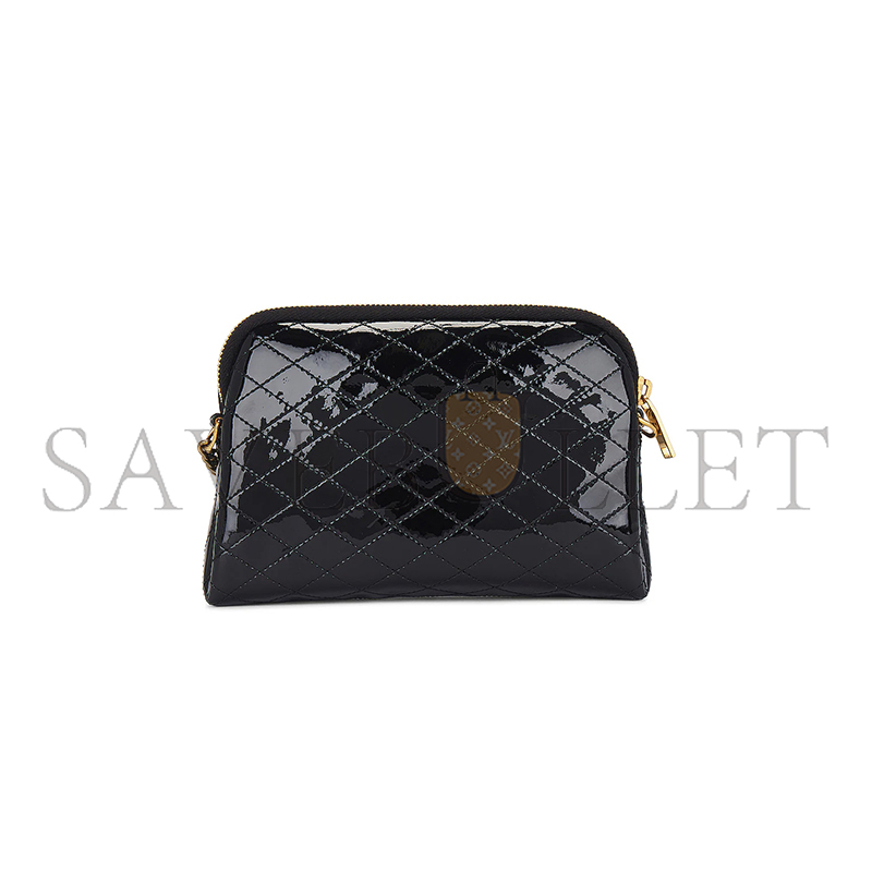 Y*L gaby zipped pouch in quilted patent leather 733667ahg071000 (19*13*3.5cm)