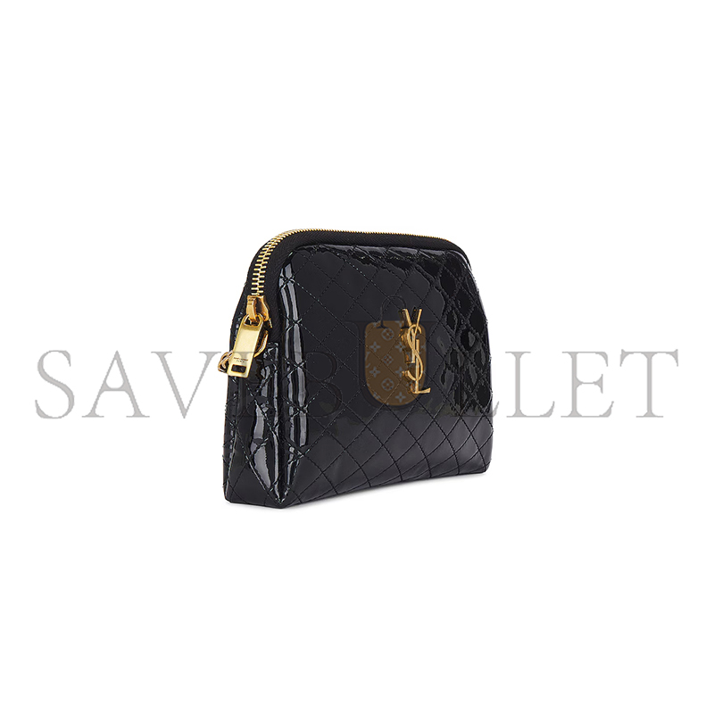 Y*L gaby zipped pouch in quilted patent leather 733667ahg071000 (19*13*3.5cm)