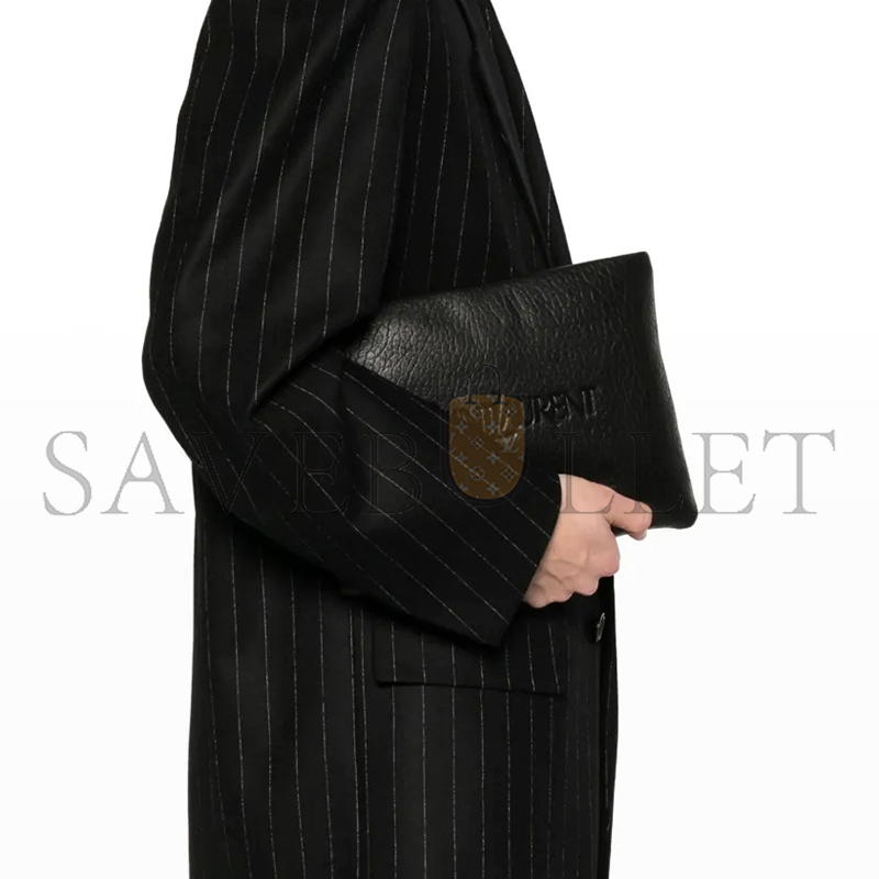 y*l Sa**t Lau*nt puffy pouch in lambskin 779512aadbz (30*22*3cm)