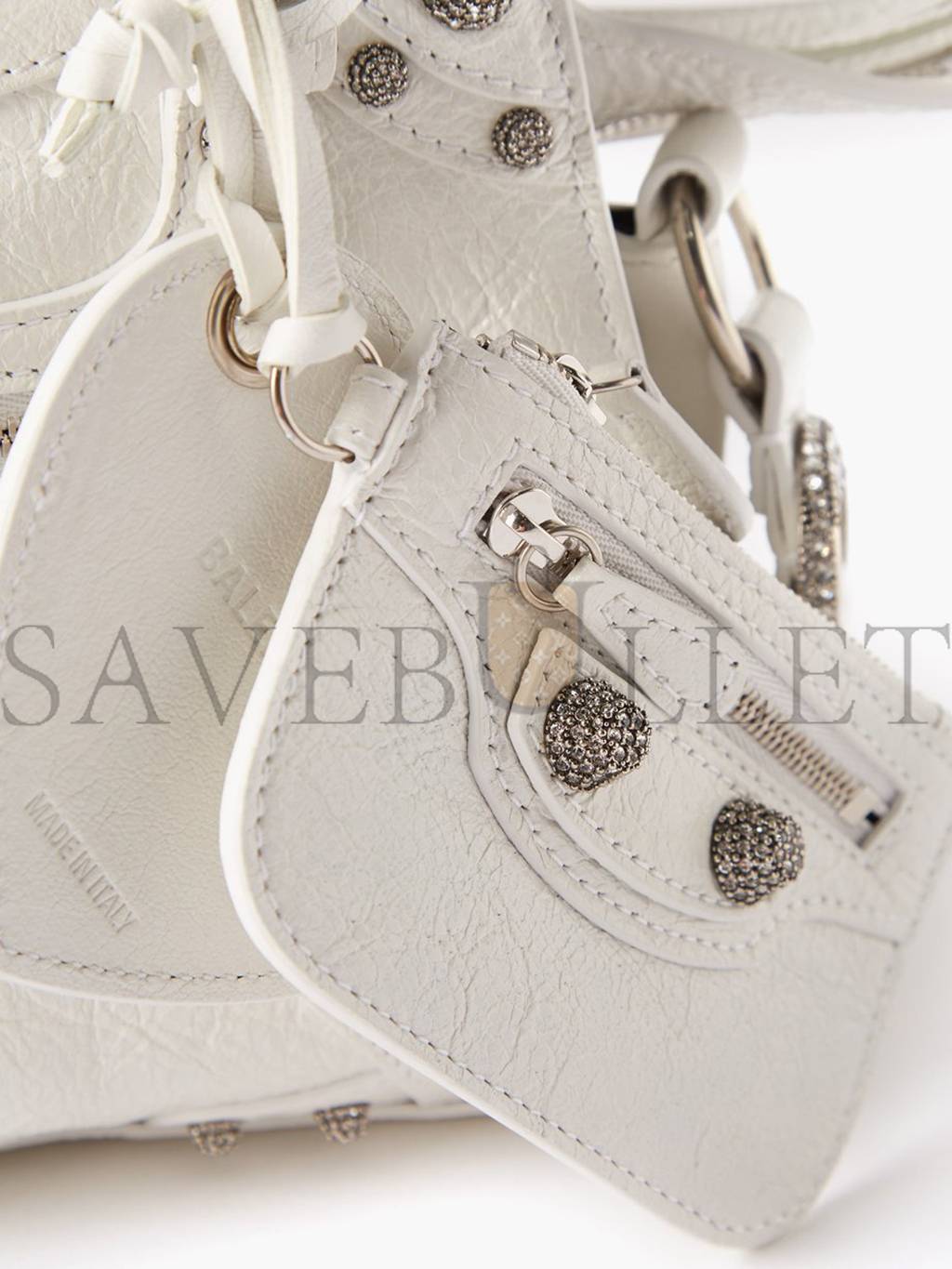 Ba*len*cia*ga white neo cagole xs leather shoulder bag matchesfashion us (25.5*16.7*11cm)