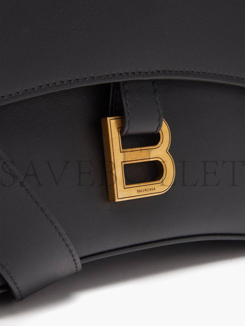 Ba*len*cia*ga black downtown s leather bag matchesfashion us (29.2*19.3*10.6cm)