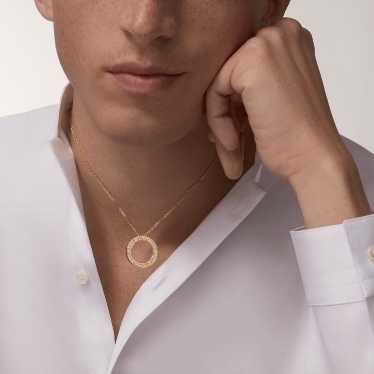 Ca*t*er  love necklace, diamond-paved b7058400
